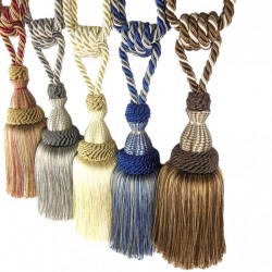 Single Tassel Tieback  - 14 colours 