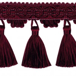 Tassel Fringe - Burgundy