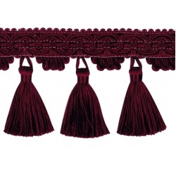 Tassel Fringe - Burgundy