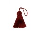 Decorative Key Tassel - Burgundy