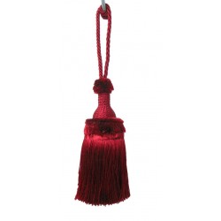 Decorative Key Tassel - Ruby Red