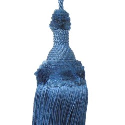 Decorative Key Tassel - Sky Blue