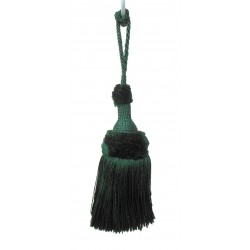 Decorative Key Tassel - Dark Green