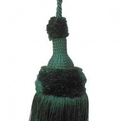 Decorative Key Tassel - Dark Green