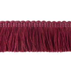 Cushion Fringe - Burgundy