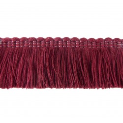 Cushion Fringe - Burgundy