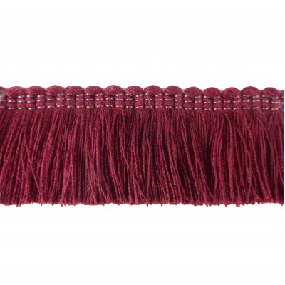 Cushion Fringe - Burgundy