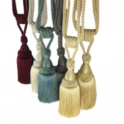 Single Tassel Tieback - 10 Colours