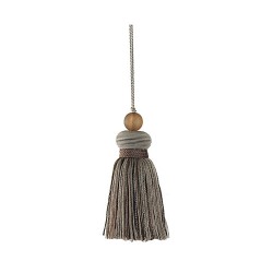 Decorative Key Tassel - Quicksilver