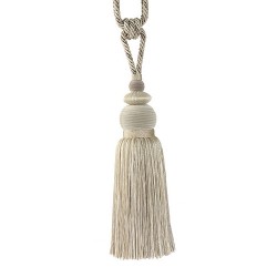 Single Tassel Tieback - Silver Tones