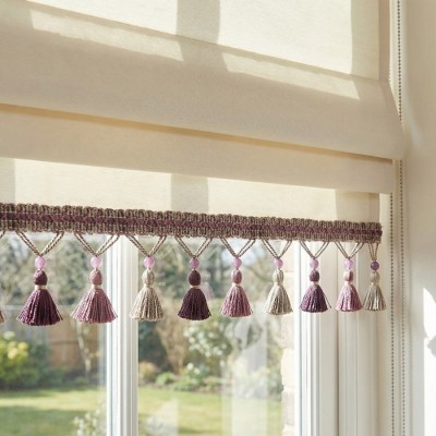 Tassel Fringe with Beads - 76mm - 7 Colours