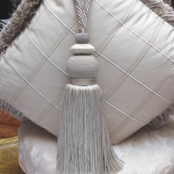 Single Tassel Tieback - Silver Tones