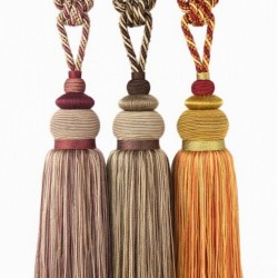 Stylish Single Tassel Tieback - 4 colours