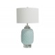 Island Ceramic Table Lamp Turquoise 