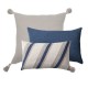 Blue Striped Boucle Textured Lumbar cushion Cover