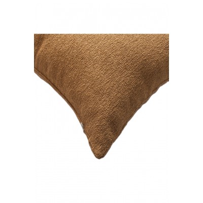 Mustard Boucle Textured Solid Lumbar Cushion Cover