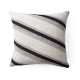 Black Striped Boucle Textured cushion Cover