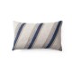 Blue Striped Boucle Textured Lumbar cushion Cover