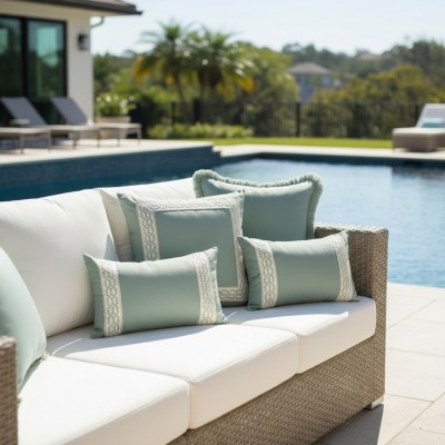 Weatherproof Outdoor Cushion -  45 x 45 Spa                                    
