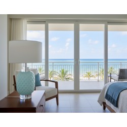 Island Ceramic Table Lamp Turquoise 