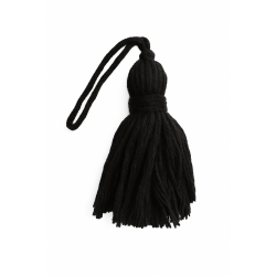Petite Key Tassel - Cotton Black x 4