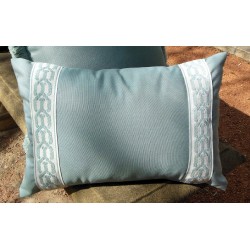 Cushion with Braid - 45 x 30 Spa                                    