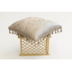 Silk Cushion - Foliar with Tassel Fringe