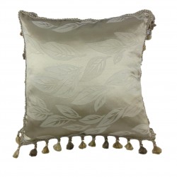 Silk Cushion - Foliar Tassel Fringe