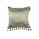 Silk Cushion - Foliar Tassel Fringe