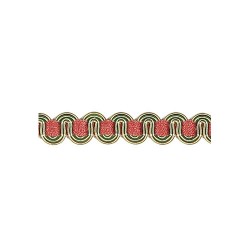 Scroll Gimp - Pink, Green & Gold