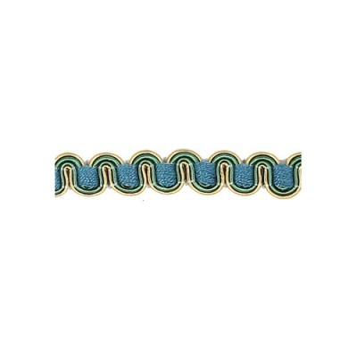 Scroll Gimp - Blue, Green & Gold