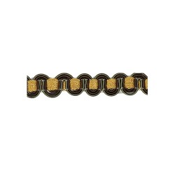 Scroll Gimp - Gold, Brown & Green