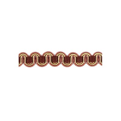 Scroll Gimp - Purple, Gold & Tan
