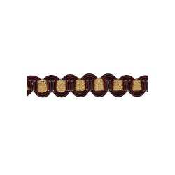 Scroll Gimp - Tan, Burgundy & Brown