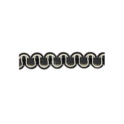 Scroll Gimp - Grey, Oyster & Black