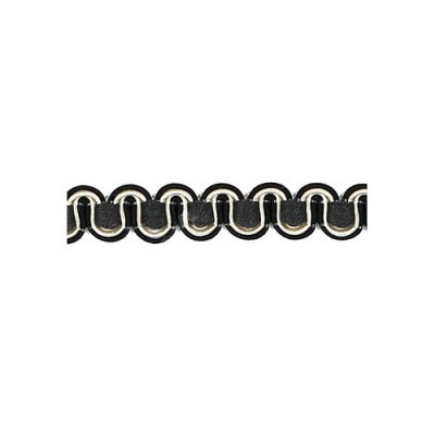 Scroll Gimp - Grey, Oyster & Black