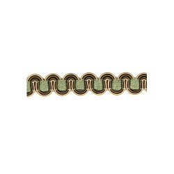 Scroll Gimp - Green & Gold