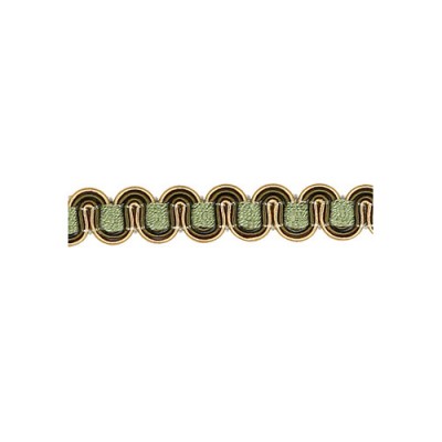 Scroll Gimp - Green & Gold