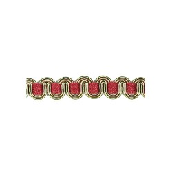 Scroll Gimp - Pink, Beige & Green