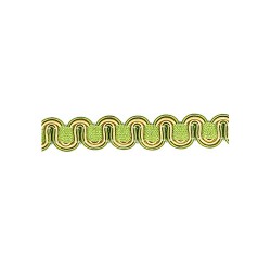 Scroll Gimp - Green & Gold Mix