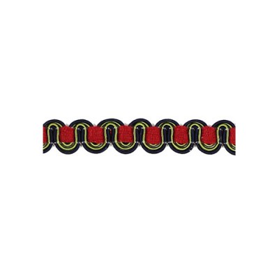 Scroll Gimp - Burgundy, Green & Blue