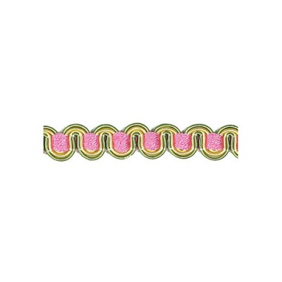 Scroll Gimp - Pink, Gold & Green