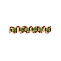 Scroll Gimp - Green, Pink & Gold
