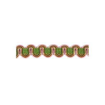 Scroll Gimp - Green, Pink & Gold