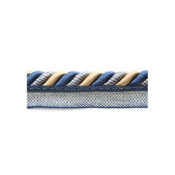 Flanged Cord 8mm -  Navy Taupe