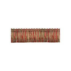 Brush Fringe 40mm - Red Sherbert