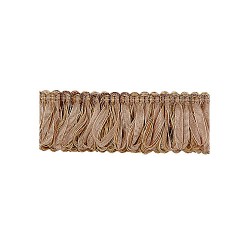 Organza Loop Fringe - Mocha Gold