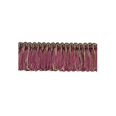 Organza Loop Fringe - Mulberry Avocado