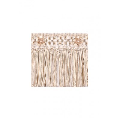 Organdy Cut Fringe with Rosette - White Dove