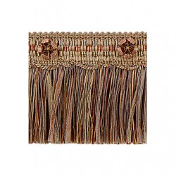 Organdy Cut Fringe with Rosette - Cinnamon Story